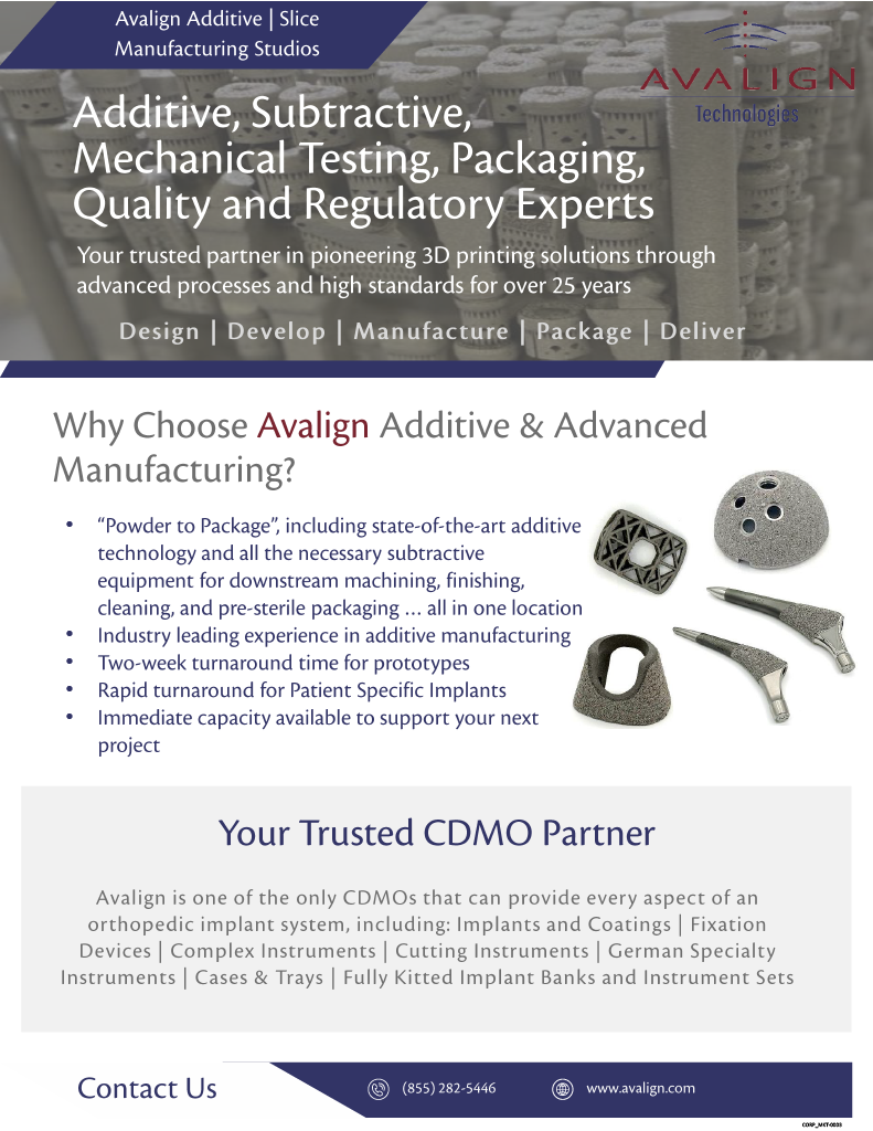 Additive, Subtractive, Mechanical Testing, Packaging, Quality and Regulatory Experts